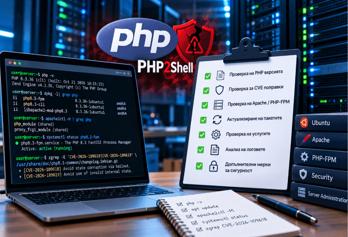 Практически инструкции: Как да проверите дали вашият PHP сървър е защитен от PHP2Shell?